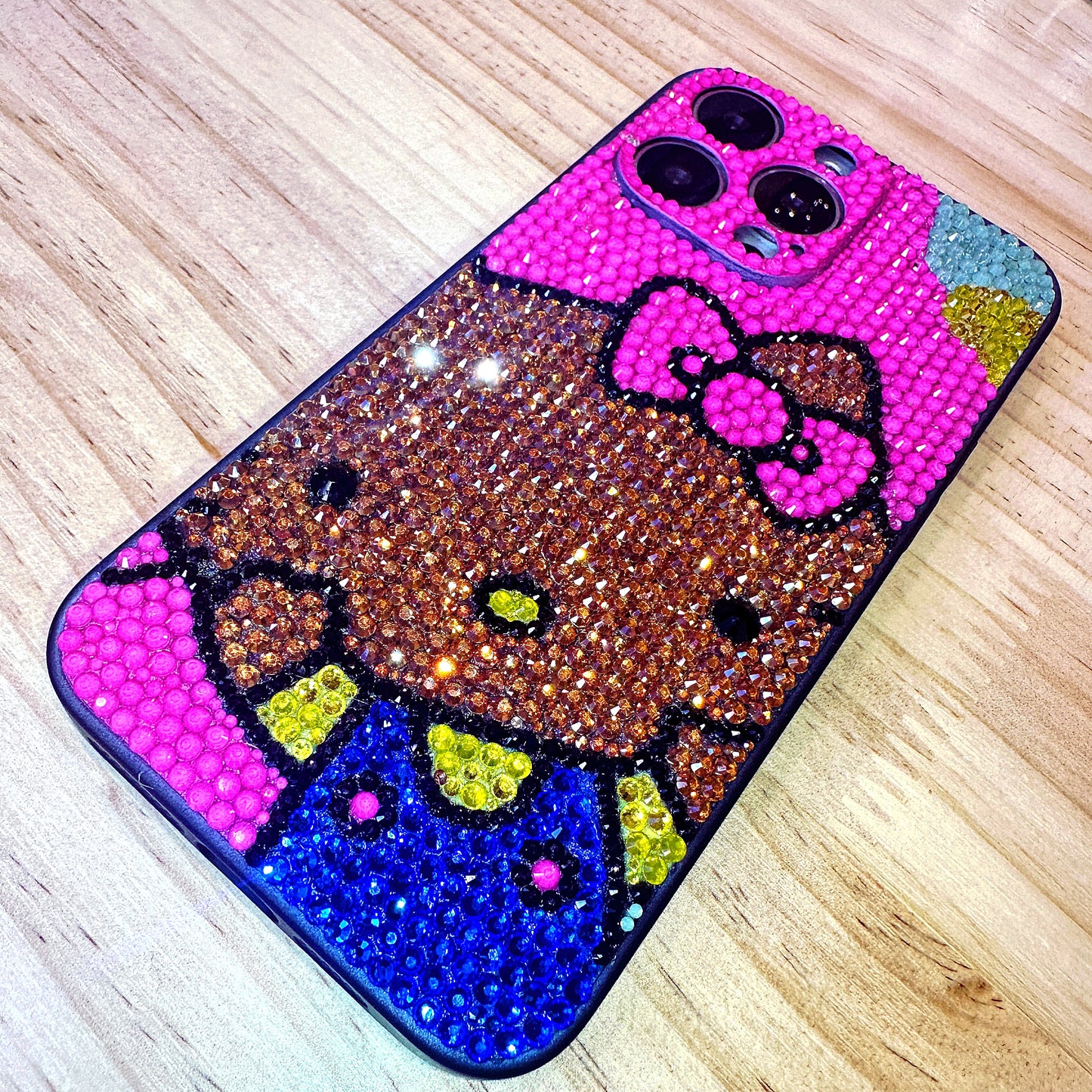 Handmade iPhone Case Luxury Bling Rhinestone Cute Hello Kitty Case