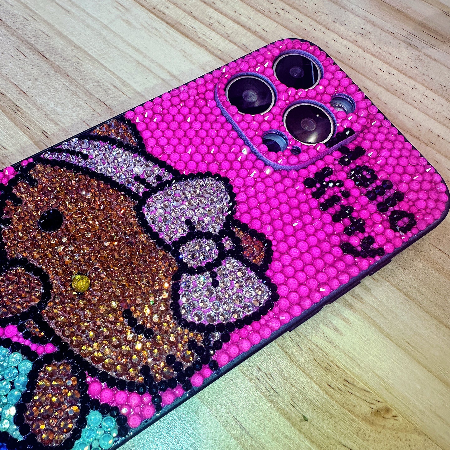 Handmade iPhone Case Luxury Bling Rhinestone Summer Tan Hello Kitty Case