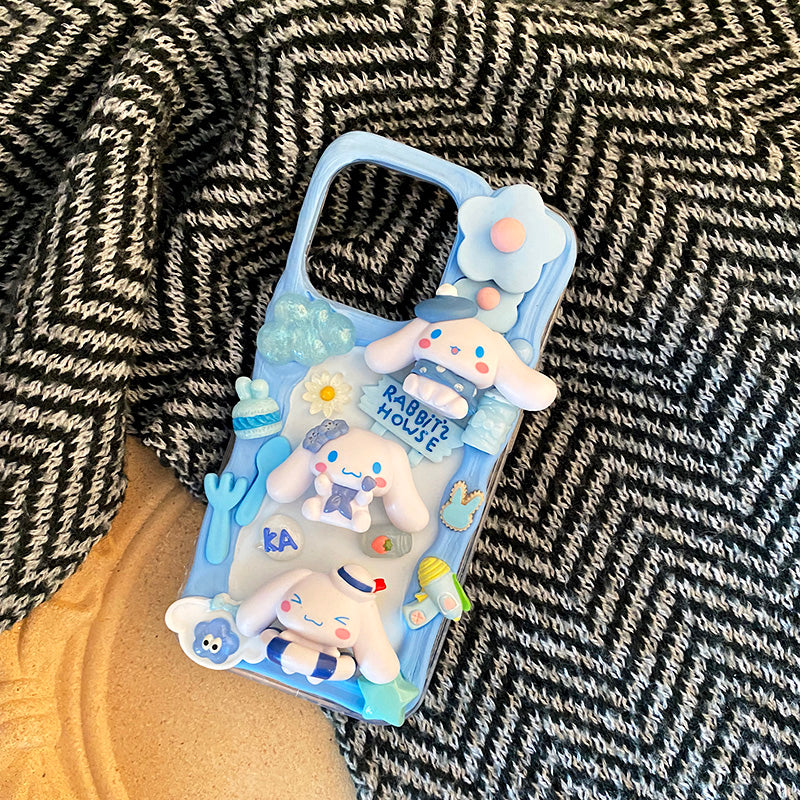 Handmade Decoden Cream Glue Cinnamoroll Case For iPhone