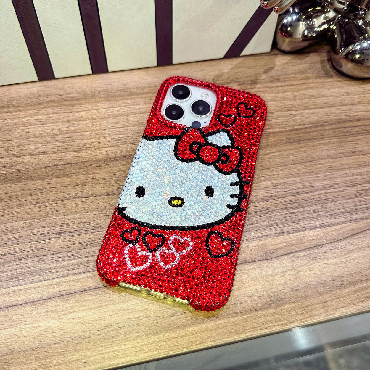 Handmade iPhone Case Luxury Bling Rhinestone Cute Hello Kitty iCase1Shop Handmade iPhone Case Luxury Bling Rhinestone Cute Hello Kitty iCase1Shop