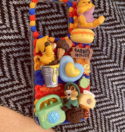 Handmade Decoden Case Chip 'n' Dale Cream Glue Case For iPhone Case