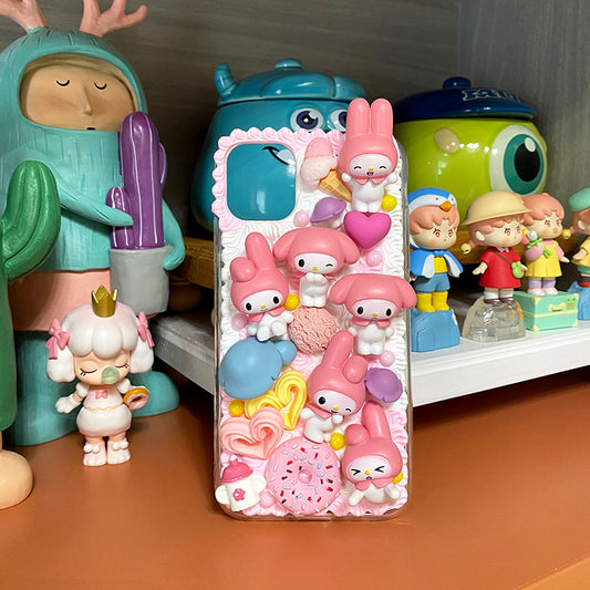 Handmade Decoden My Melody Case Cream Glue Case For iPhone Case