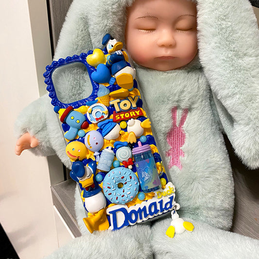 Handmade Decoden Donald Duck Case For iPhone Case