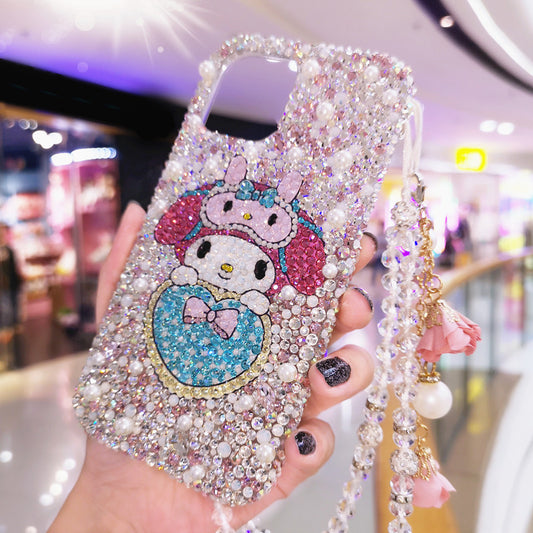 Handgemachte iPhone Hülle Luxus Bling Strass My Melody Back Case