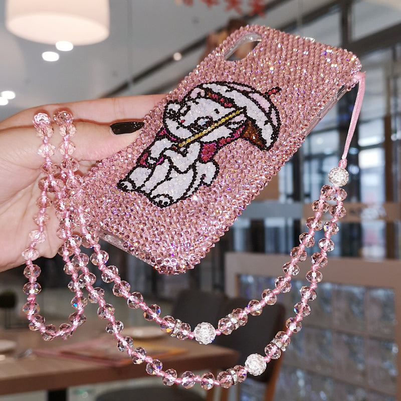 Handmade iPhone Case Luxury Bling Rhinestone Marie Cat Back Case