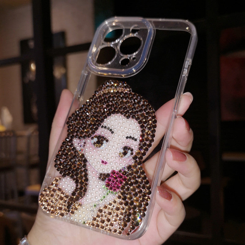 Handmade iPhone Case Luxury Bling Rhinestone Princess Belle Case