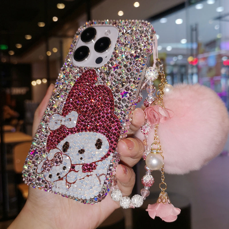 Handmade iPhone Case Luxury Bling Rhinestone Cute My Melody Back Case