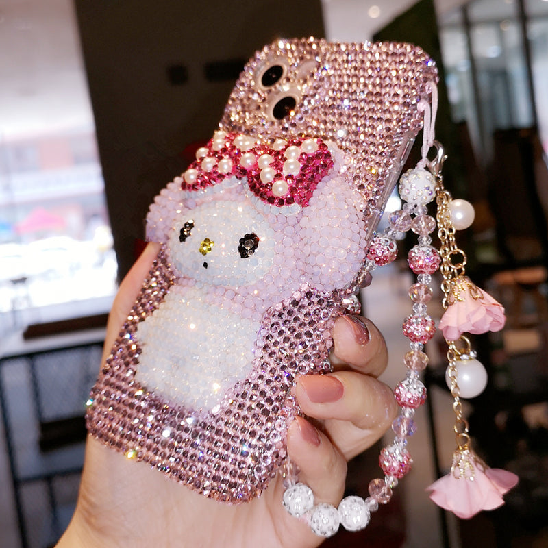 Handmade iPhone Samsung Case Gorgeous Pink Rhinestone 3D My Melody