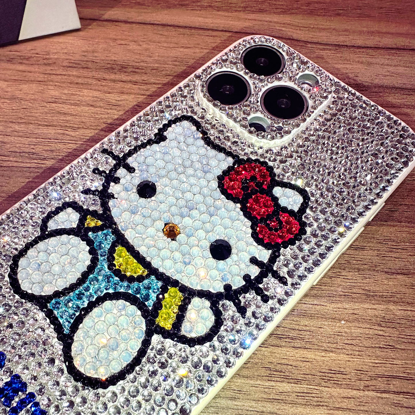 Handgemachte iPhone Hülle Luxus Bling Strass Hello Kitty Back Case