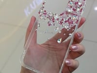 Handmade iPhone Case Luxury Bling Rhinestone Minimalist Back Case