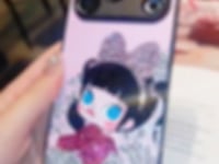 Handmade Minimalism Rhinestone Cute Molly iPhone Case Bling Crystal Cover