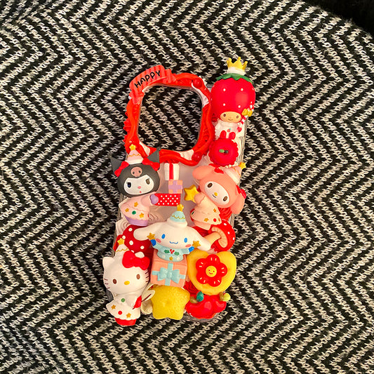 Handmade iPhone Case Cute Hello Kitty Kuromi My Melody Decoden Case