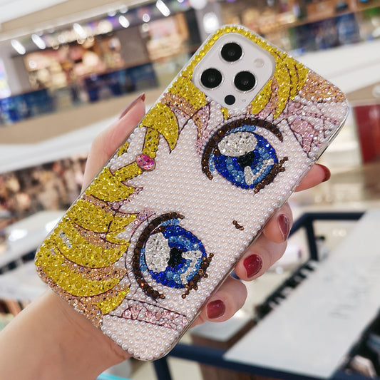 Handgemachte iPhone Hülle Luxus Bling Strass Wunderschöne Sailor Moon Hülle
