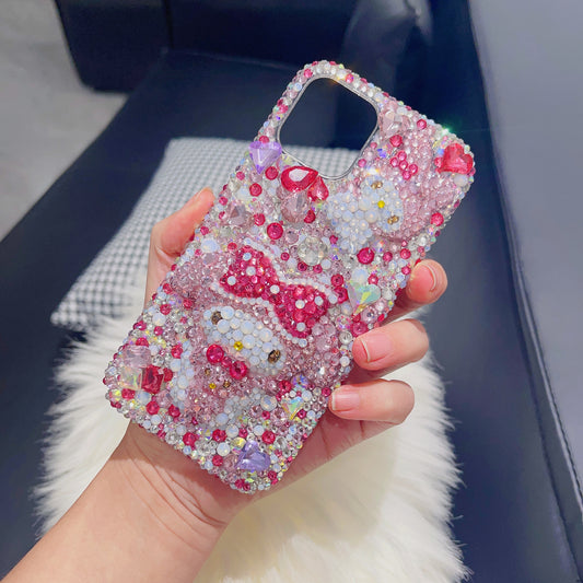 3D My Melody Gorgeous Bling Rhinestone For iPhone Case