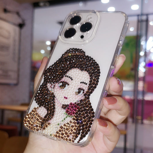 Handmade iPhone Case Luxury Bling Rhinestone Princess Belle Case