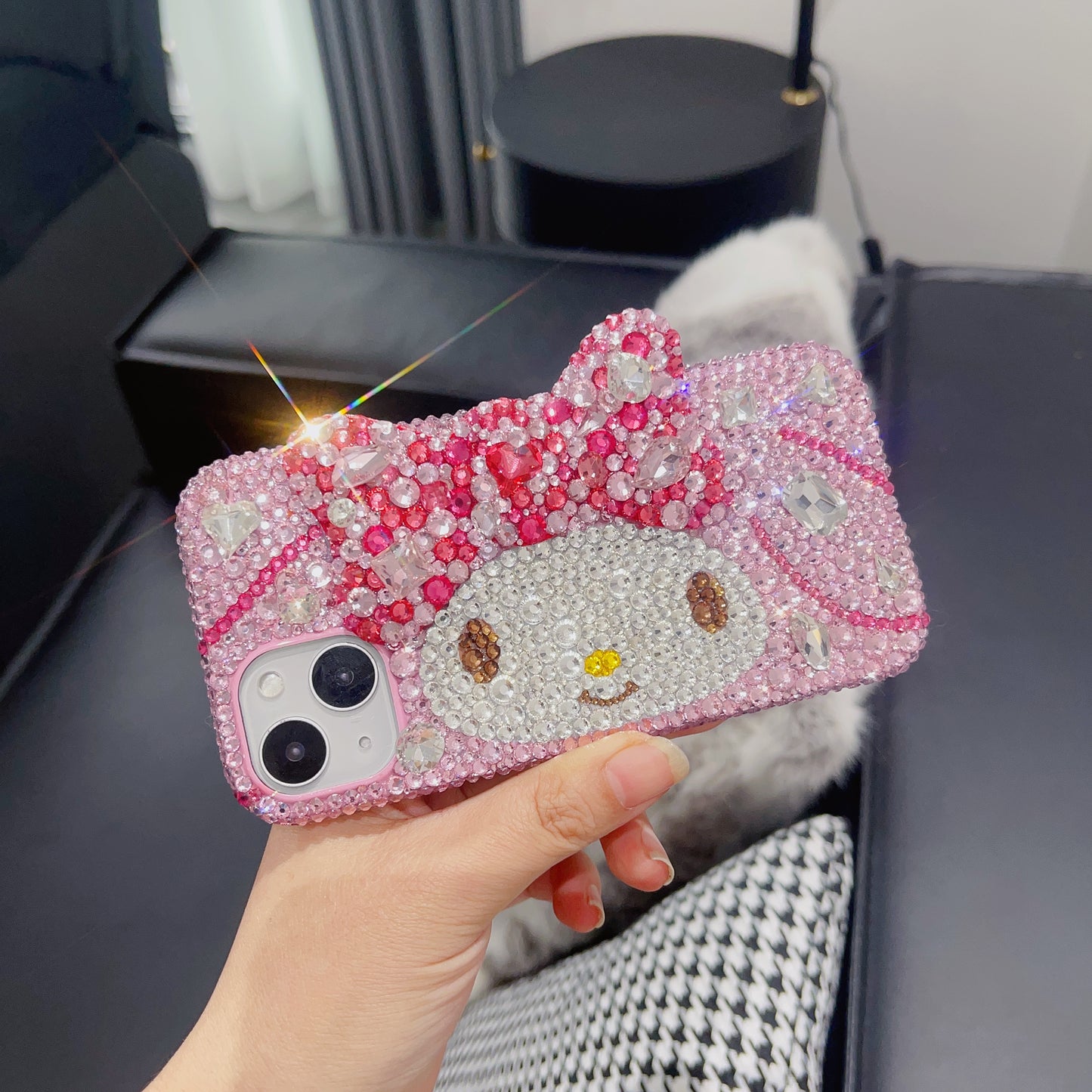 My Melody Gorgeous Bling Rhinestone with Bow For iPhone Case