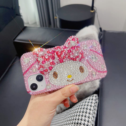 My Melody Gorgeous Bling Rhinestone with Bow For iPhone Case