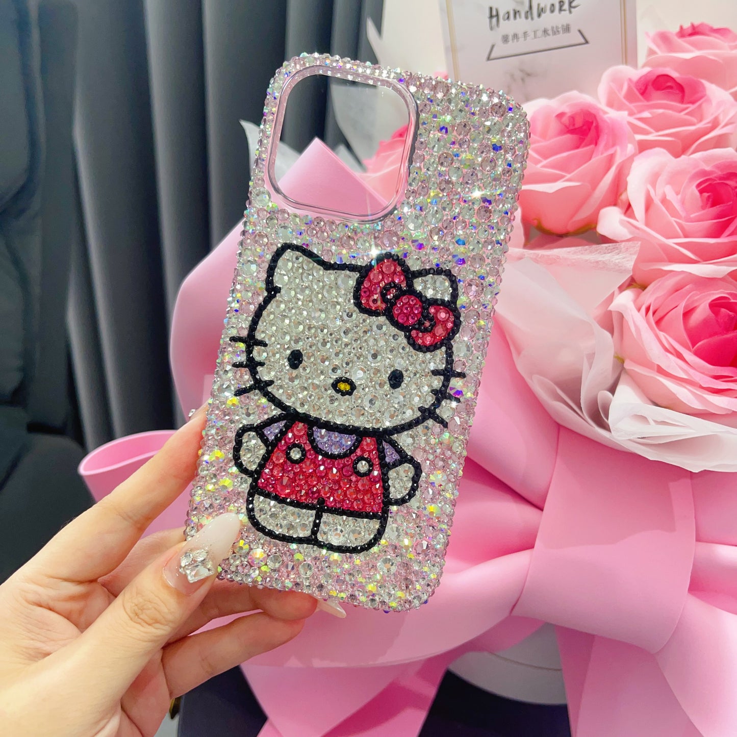 Hello Kitty Gorgeous Bling Mixed Rhinestone For iPhone Case