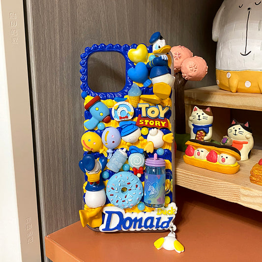 Handmade Decoden Donald Duck Case For iPhone Case