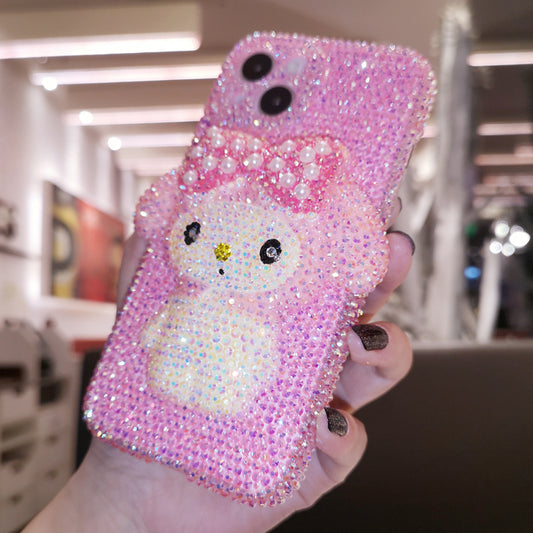 Handgemachte iPhone Hülle Luxus Bling Jelly Strass 3D My Melody Back Case