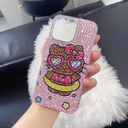 Summer Tan Hello Kitty Gorgeous Bling Rhinestone For iPhone Case