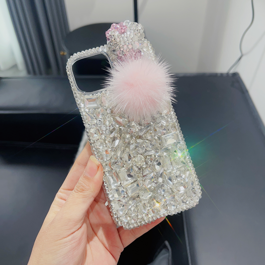 Handmade iPhone Case Gorgeous Bling Crystal with 3D Hello Kitty