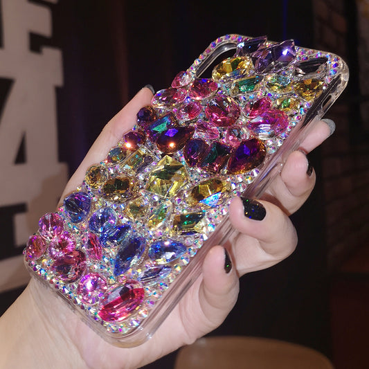 Handmade iPhone Case Luxury Bling Rhinestone Colorful Crystal Gemstone