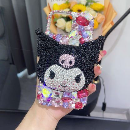 3D Kuromi Gorgeous Bling Crystal For iPhone Case