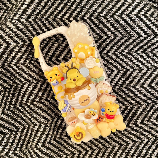 Handmade Decoden Case Winnie the Pooh For iPhone Case