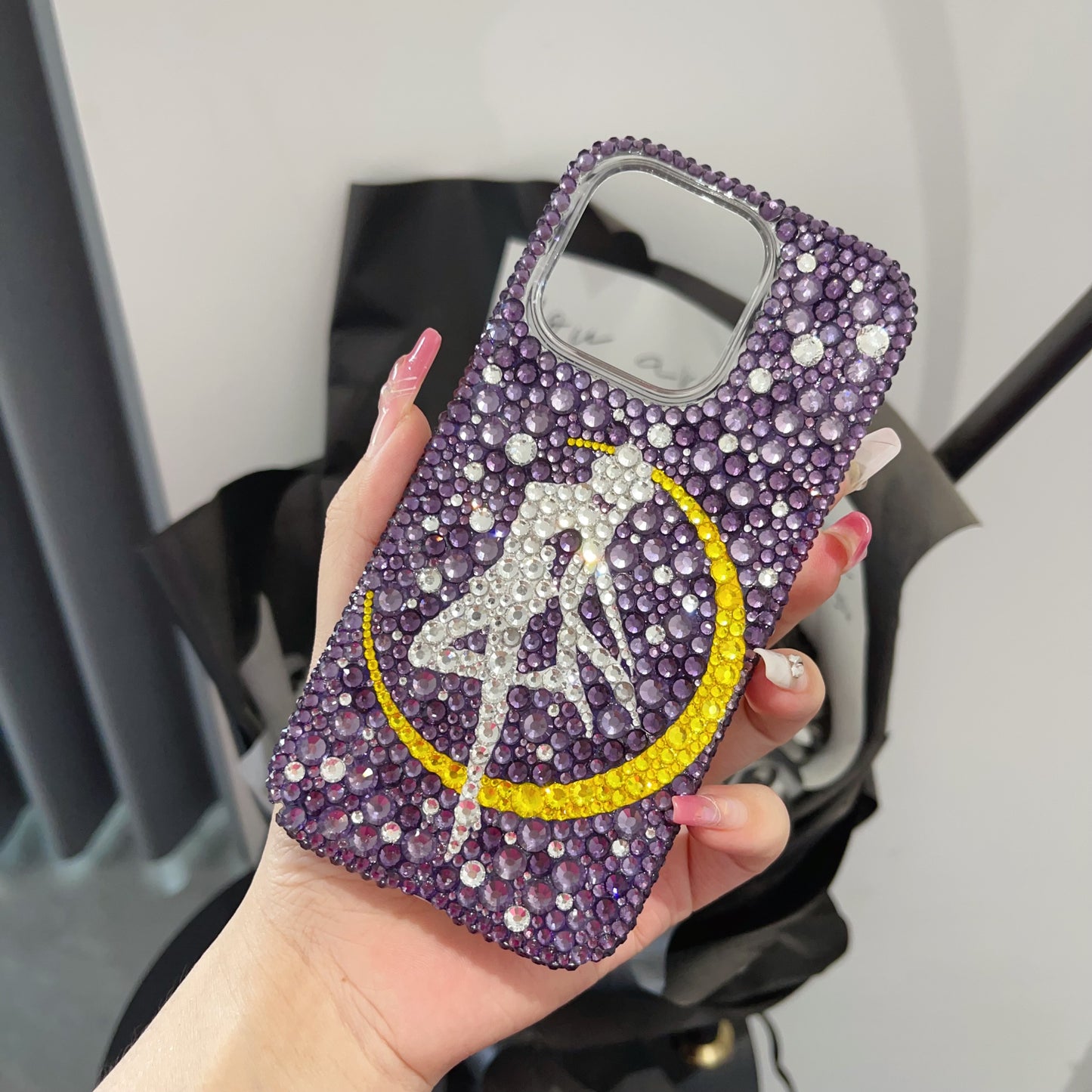 Sailor Moon Gorgeous Bling Purple Rhinestone For iPhone Case