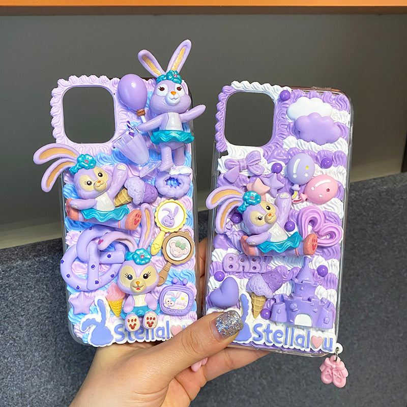 StellaLou Decoden Cream Glue Case For iPhone Case