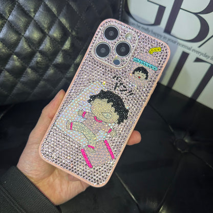 Handgemachte iPhone Hülle Luxus Bling Strass Anime Back Case