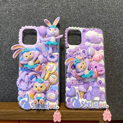 StellaLou Decoden Cream Glue Case For iPhone Case