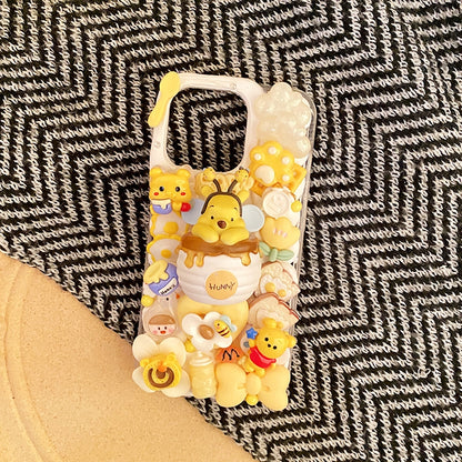 Handmade Decoden Case Winnie the Pooh For iPhone Case