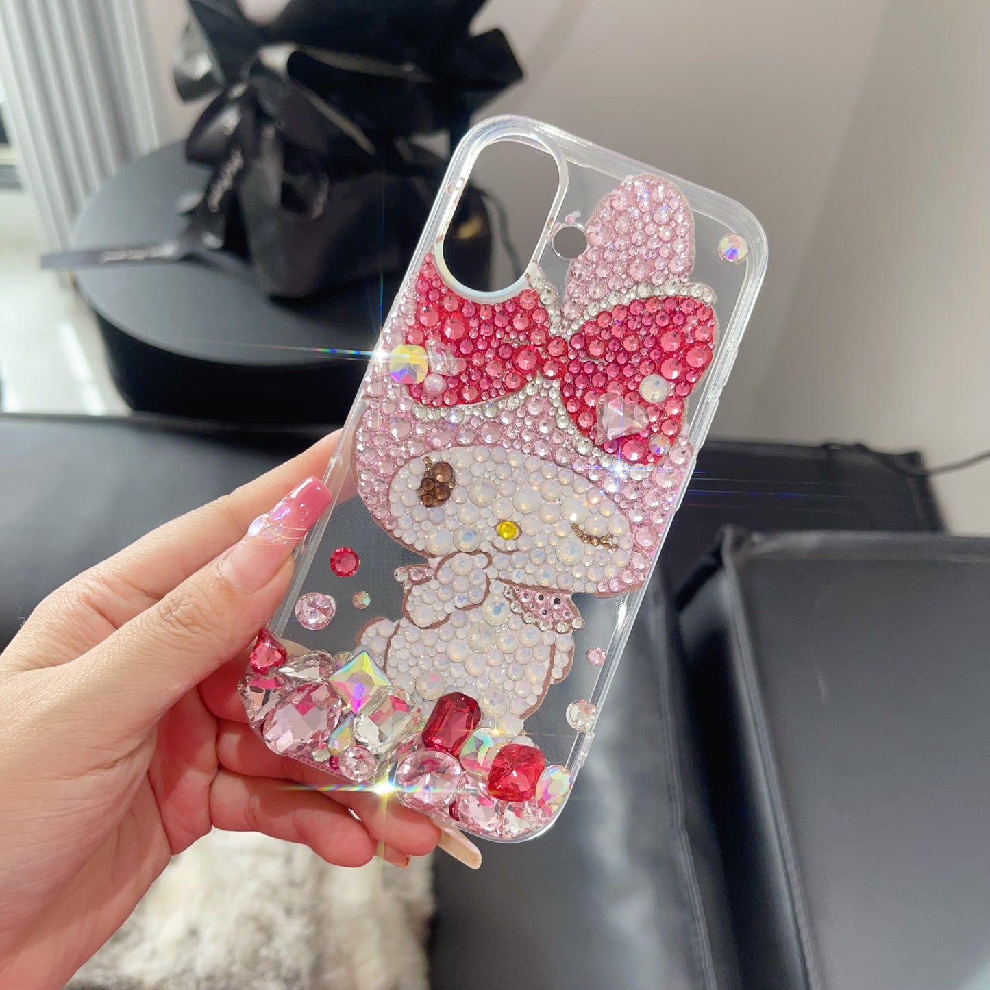 My Melody Gorgeous Bling Rhinestone with Crystal For iPhone Case