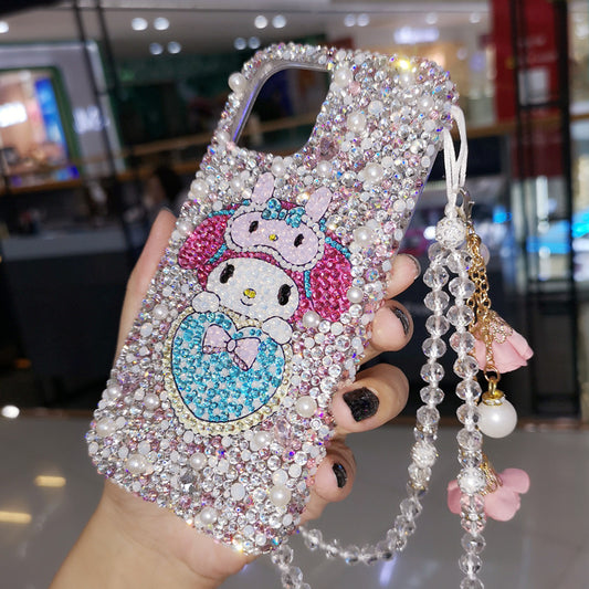 Handgemachte iPhone Hülle Luxus Bling Strass My Melody Back Case
