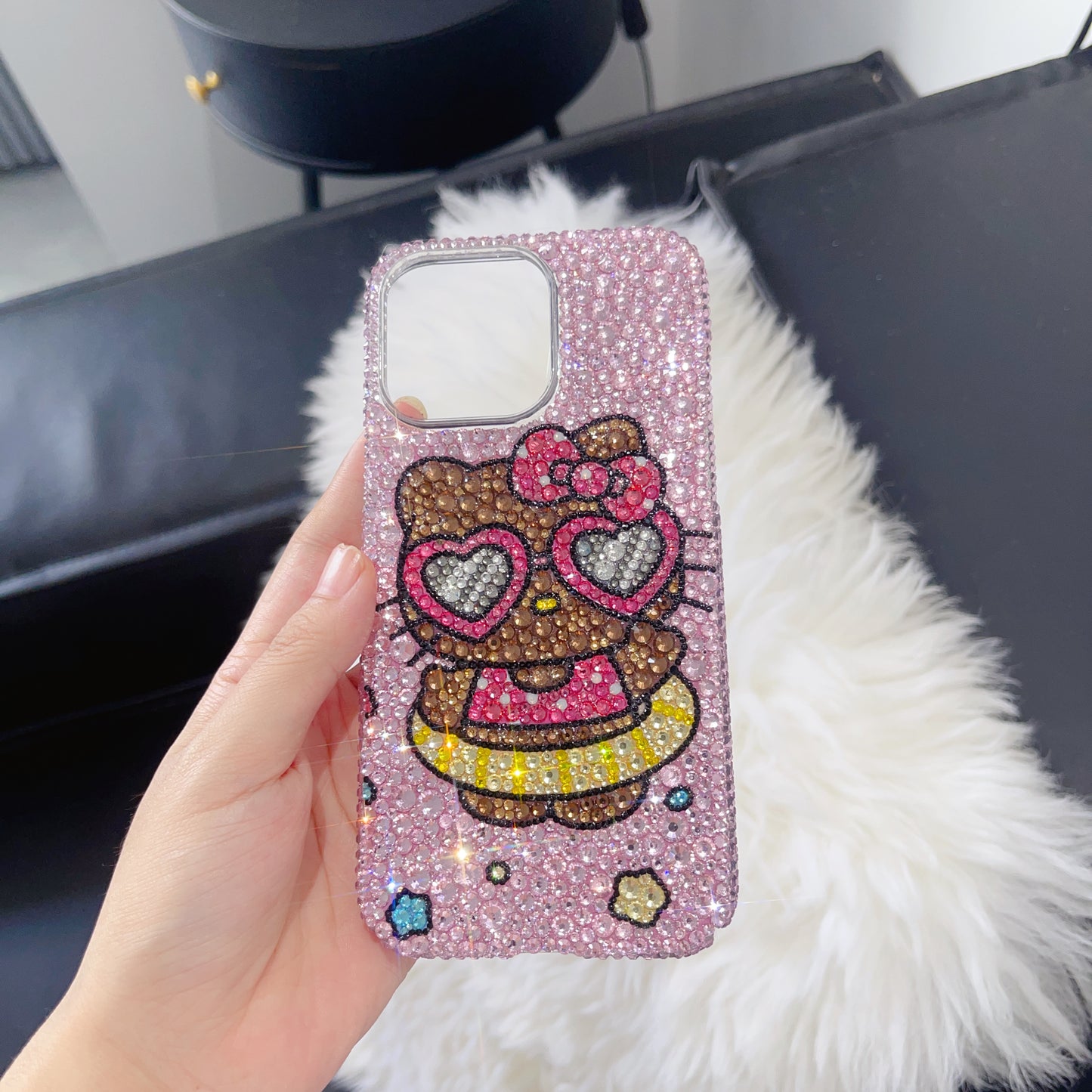 Summer Tan Hello Kitty Gorgeous Bling Rhinestone For iPhone Case