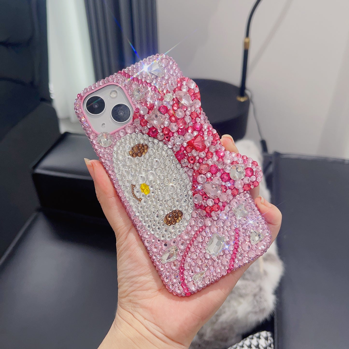 My Melody Gorgeous Bling Rhinestone with Bow For iPhone Case