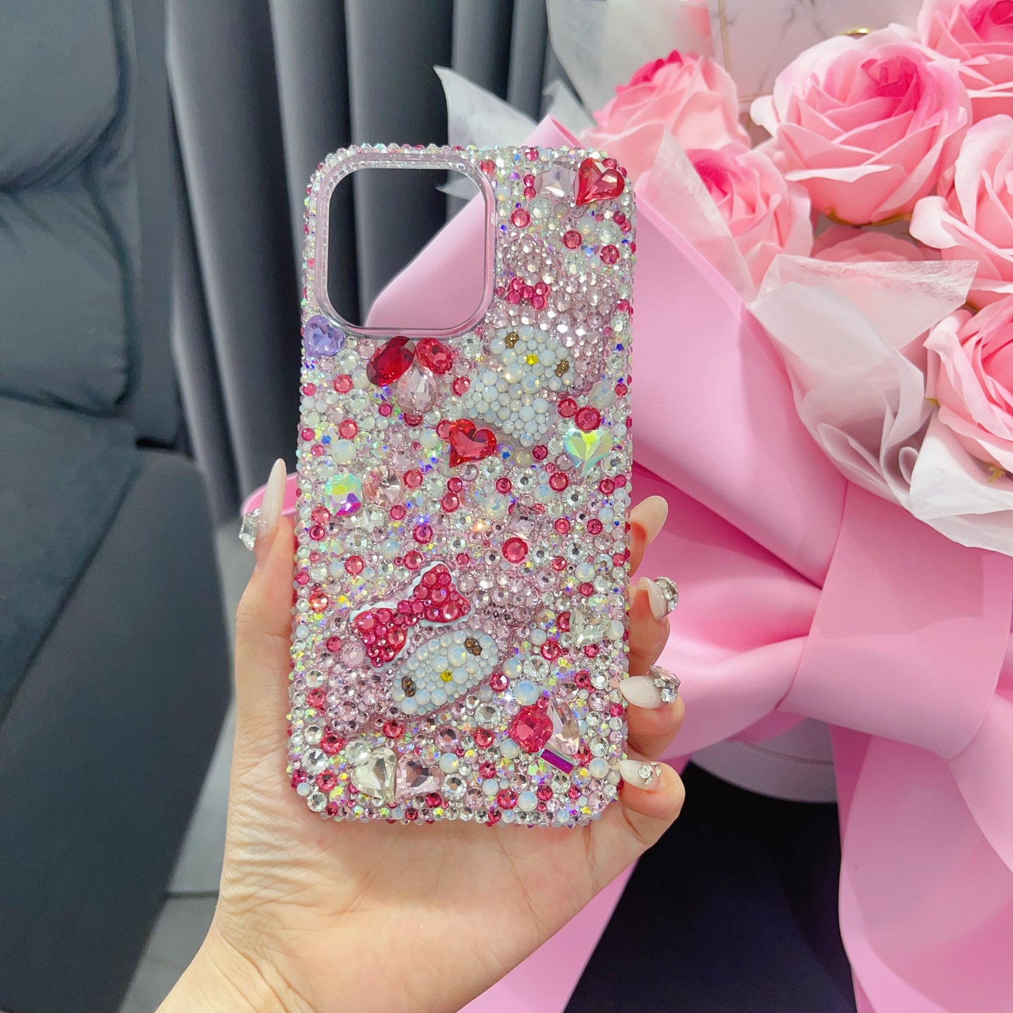 My Melody Gorgeous Bling Mixed Rhinestone For iPhone Case