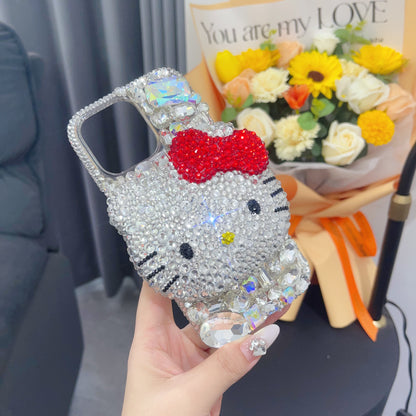 3D Hello Kitty Gorgeous Bling Crystal For iPhone Case