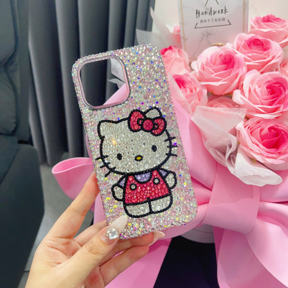 Hello Kitty Gorgeous Bling Mixed Rhinestone For iPhone Case