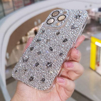 Luxury Bling Crystal with Vintage Charms For iPhone Case