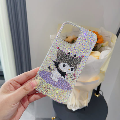 Kuromi Gorgeous Bling AB Rhinestone For iPhone Case