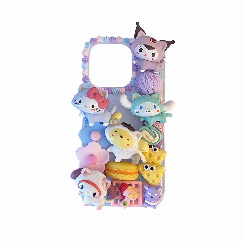 Hello Kitty & Friends Decoden Case For iPhone Case