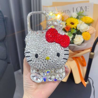 3D Hello Kitty Gorgeous Bling Crystal For iPhone Case