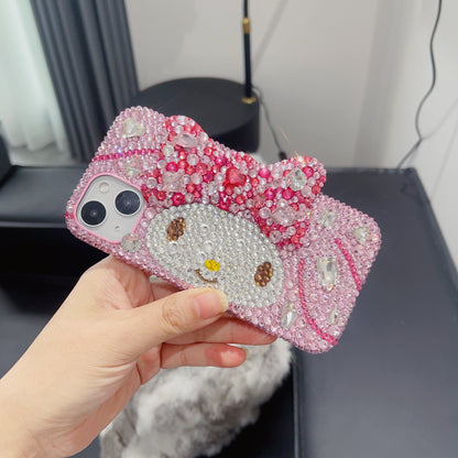 My Melody Gorgeous Bling Rhinestone with Bow For iPhone Case