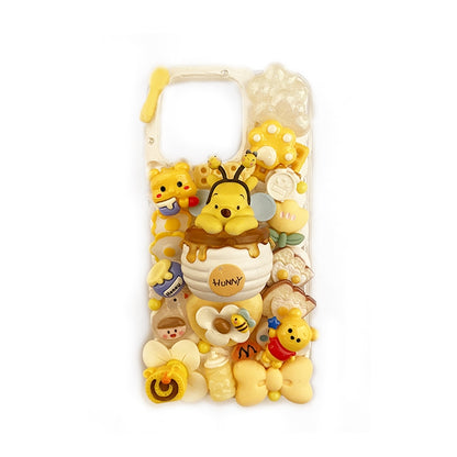 Handmade Decoden Case Winnie the Pooh For iPhone Case