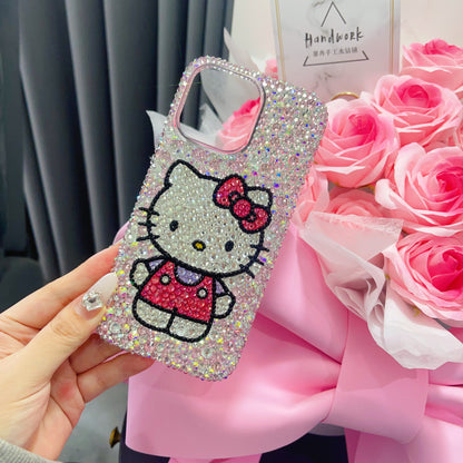 Hello Kitty Gorgeous Bling Mixed Rhinestone For iPhone Case