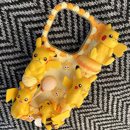 Handmade Decoden Case Pikachu Cream Glue Case For iPhone Case