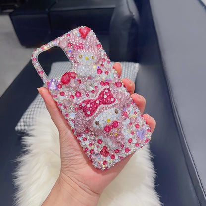 3D My Melody Gorgeous Bling Rhinestone For iPhone Case